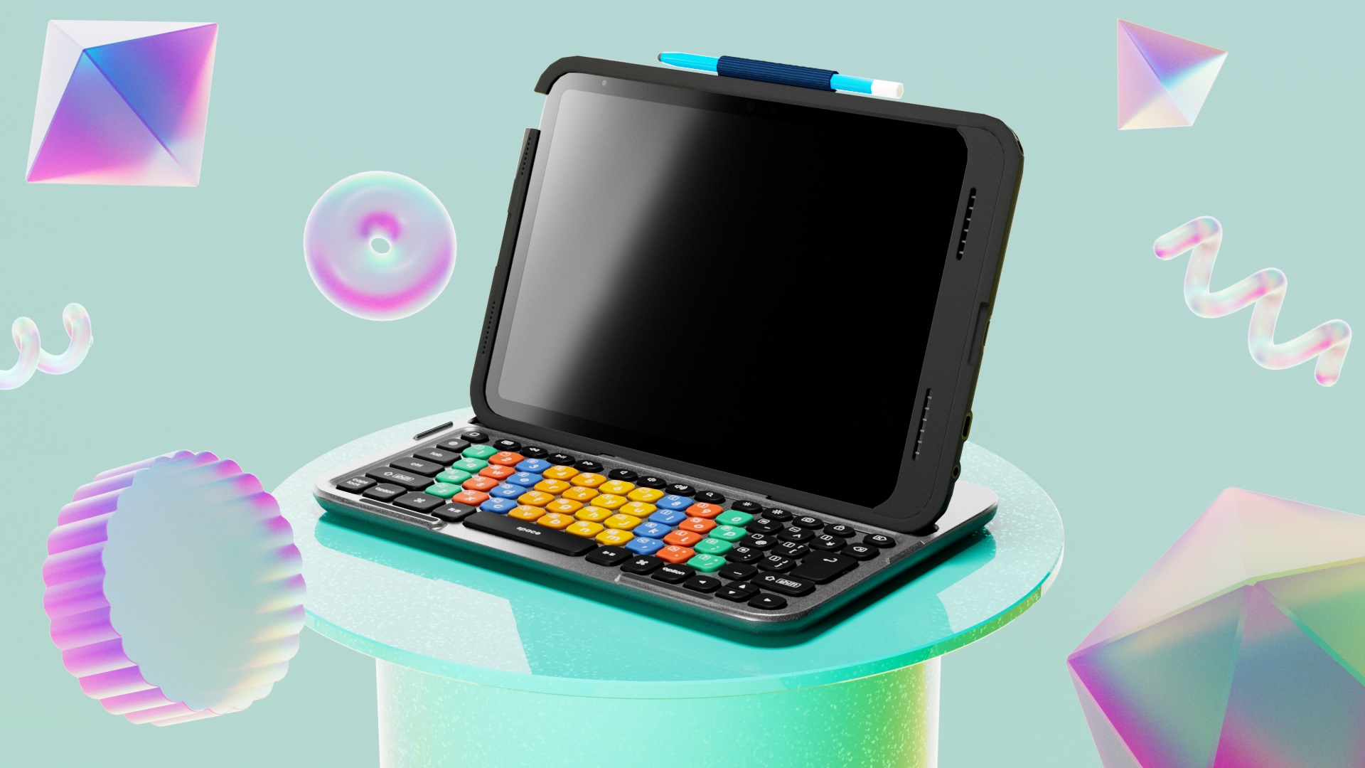エレコム、iPadケース付きキーボード「KEY PALETTO Folio」を