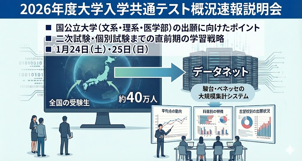 駿台、共通テスト概況速報説明会を1月24日と25日に開催 - こどもとIT
